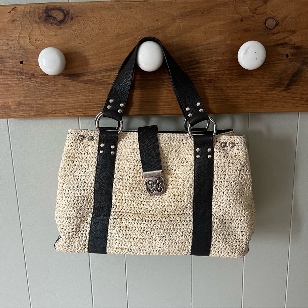 BCBG MaxAzria straw tote - Picture 13 of 13